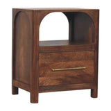Arc-Line Bedside Table | Open Shelf Default Title
