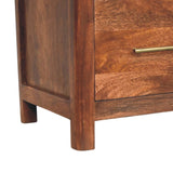 Arc-Line Bedside Table | Open Shelf