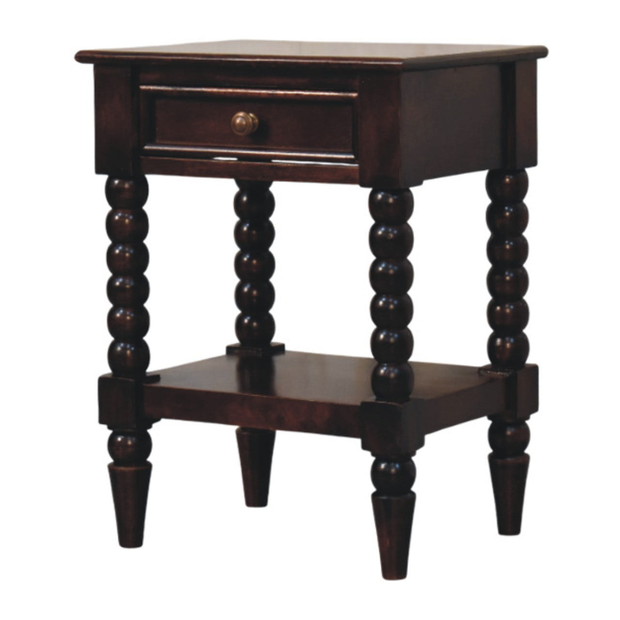 Vienna 1-Drawer Bedside Table | Oak Solid Mango Wood Default Title