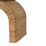 Rattan Weave Boucle Bench