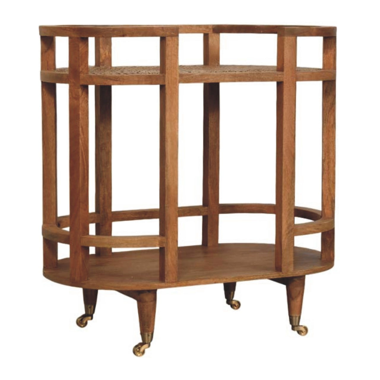 Isla Curved Butler Console Accent Piece | Rattan Default Title