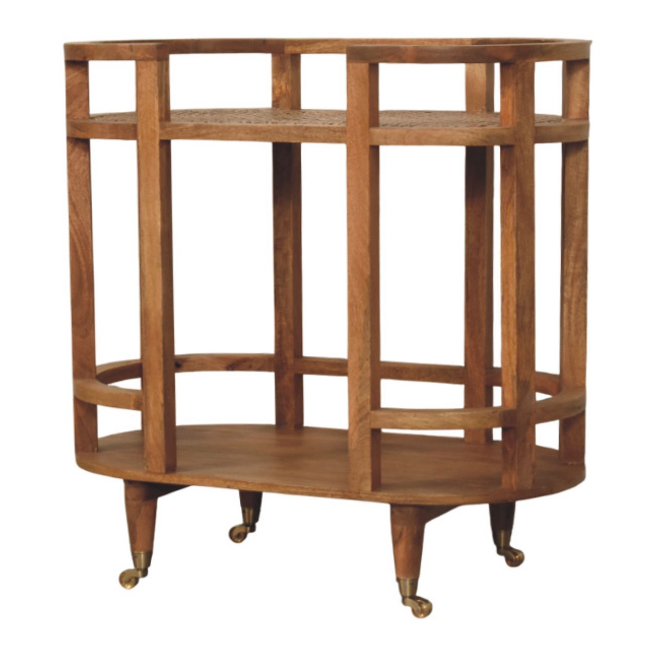 Isla Curved Butler Console Accent Piece | Rattan