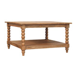 Spindle Golden Teak Coffee Table Default Title