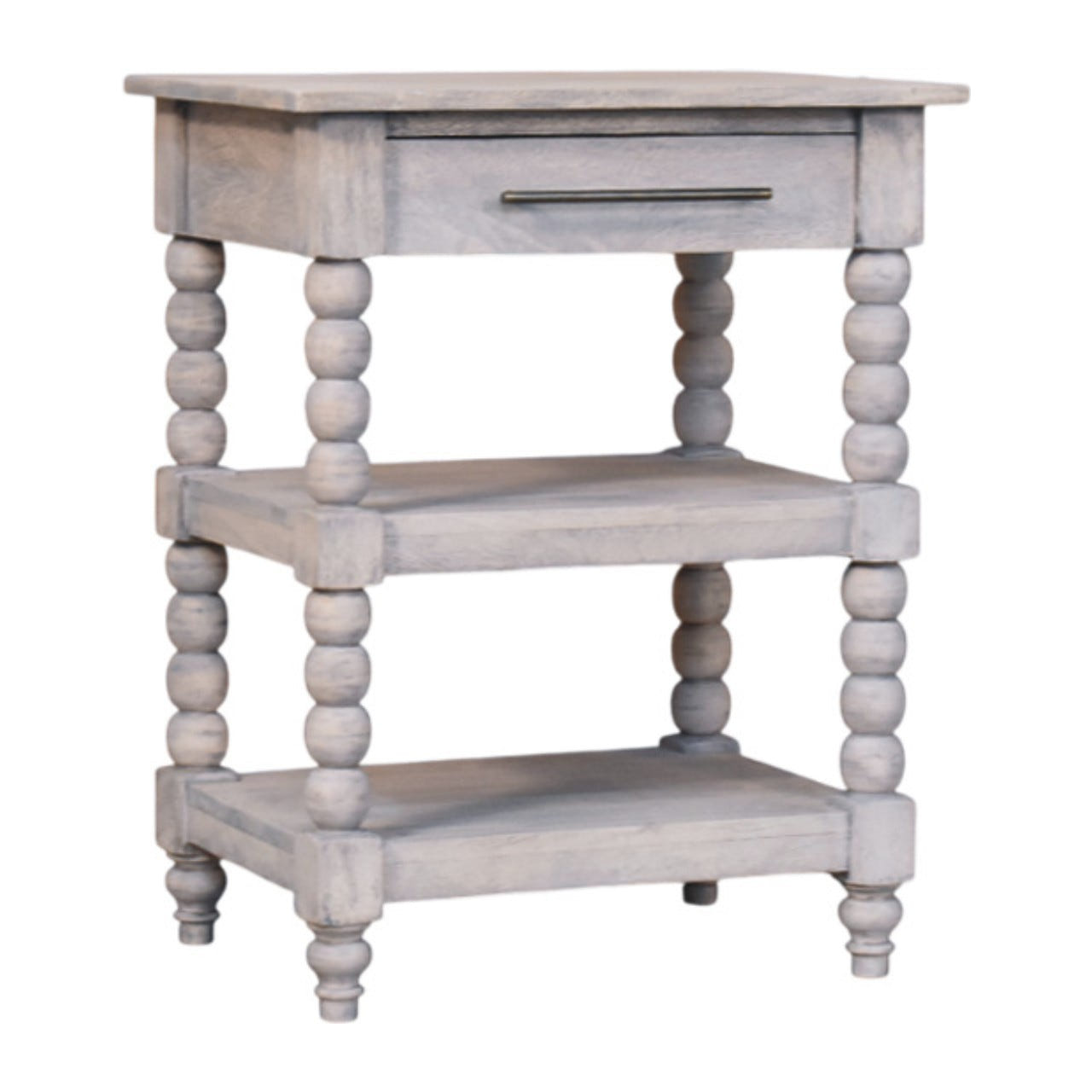Barclay Acid Wash Side Table Accent Piece Default Title