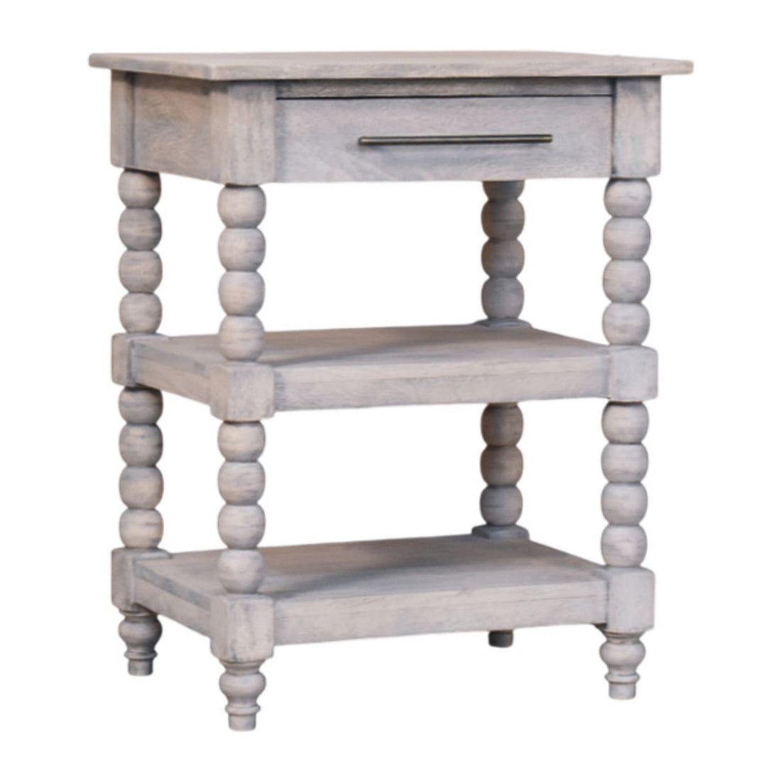 Spindle Acid Wash Side Table Default Title