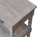 Spindle Acid Wash Side Table