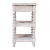 Spindle Acid Wash Side Table