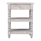 Spindle Acid Wash Side Table