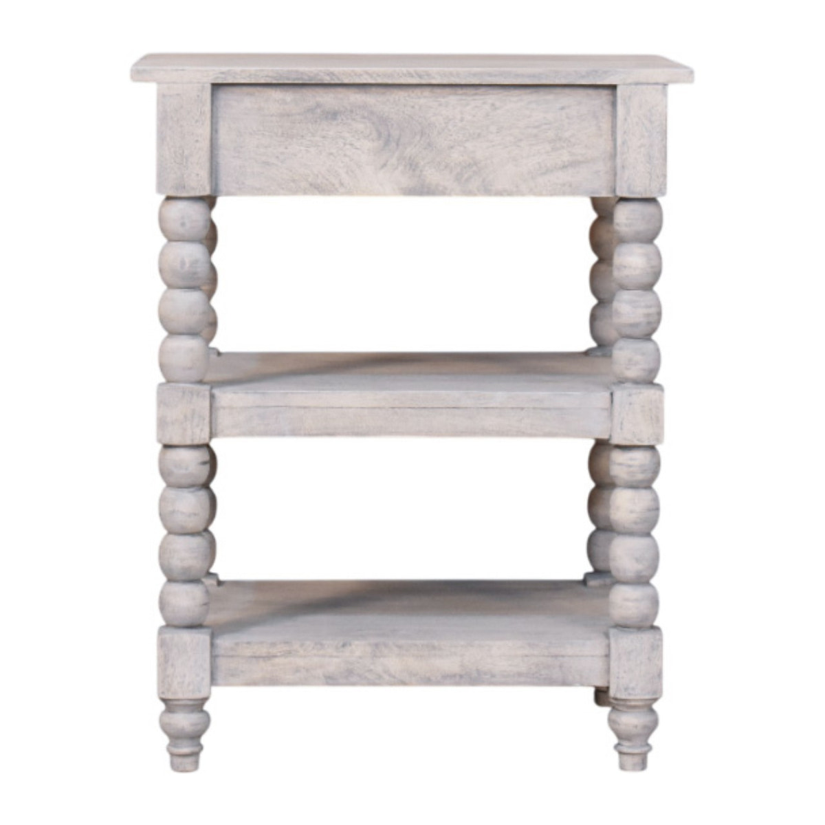 Spindle Acid Wash Side Table