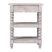 Spindle Acid Wash Side Table