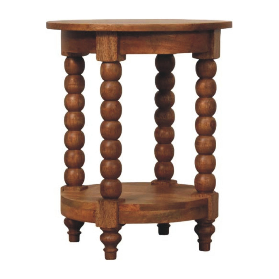 Spindle Round Side Table Default Title