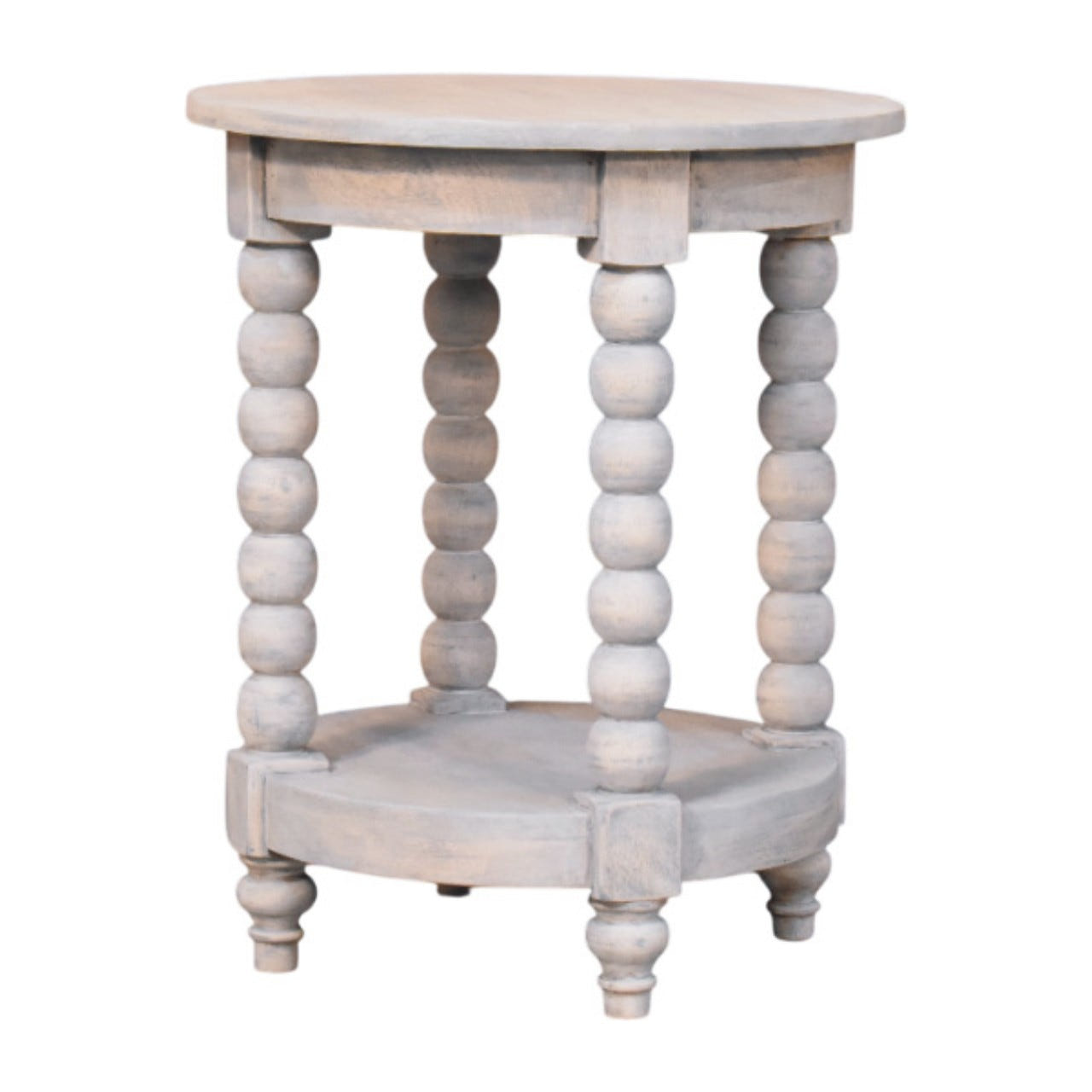 Ellsworth Round Side Table in Acid Wash Accent Piece