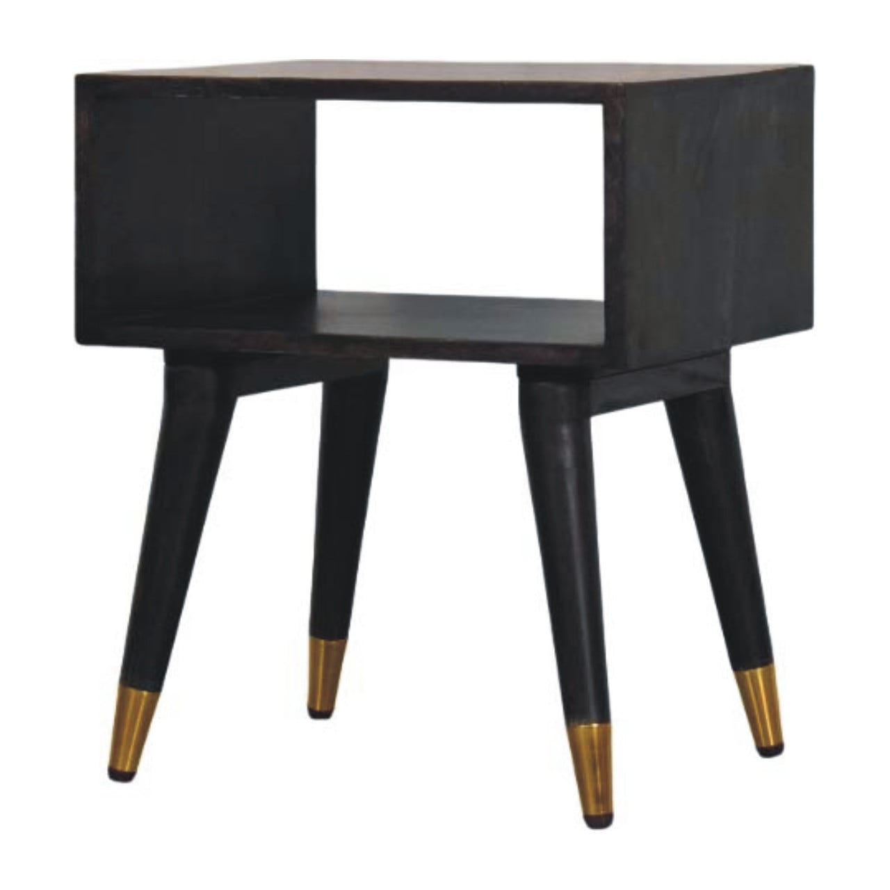 Mid-Century Open Bedside Table | Open Shelf