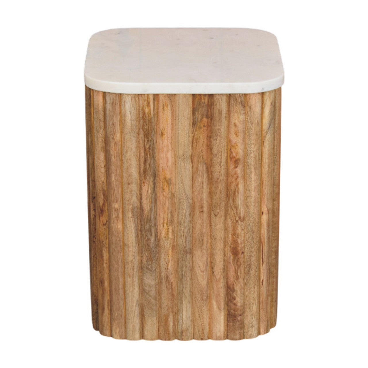 Oakish Marble Side Table