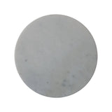 Fluted Marble Side Table Accent Piece | Marble-Effect Solid Mango Wood