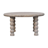 Spindle Salted Oak Coffee Table | Oak-Ish Solid Mango Wood Default Title