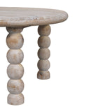 Spindle Salted Oak Coffee Table | Oak-Ish Solid Mango Wood