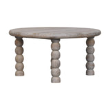 Spindle Salted Oak Coffee Table | Oak-Ish Solid Mango Wood