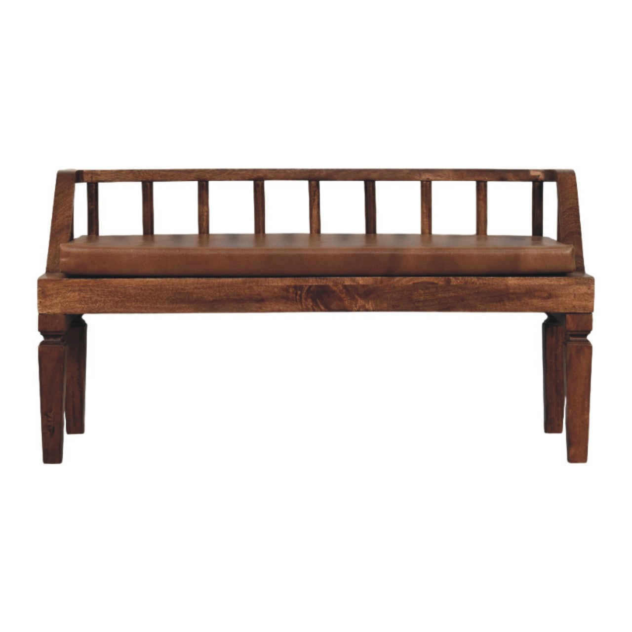 Bordeaux Leather Bench