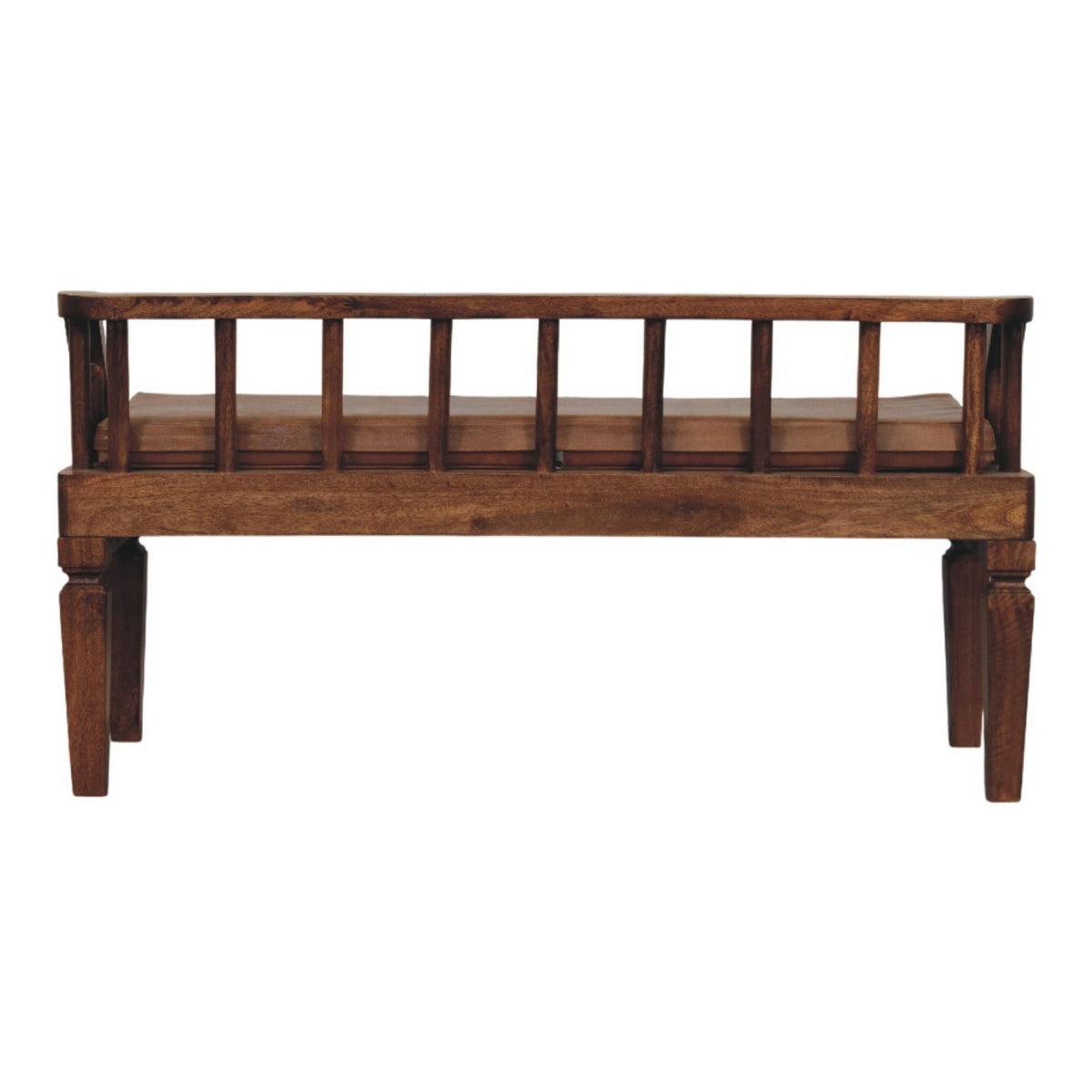 Bordeaux Leather Bench