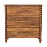 Spindle 3-Drawer Chest of Drawers Default Title