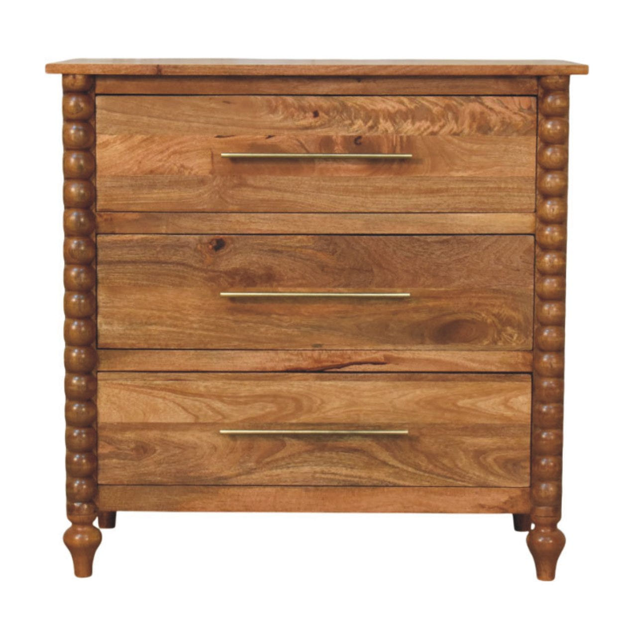 Spindle 3-Drawer Chest of Drawers Default Title