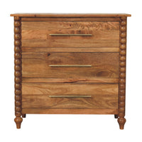 Spindle 3-Drawer Chest of Drawers