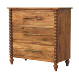 Spindle 3-Drawer Chest of Drawers