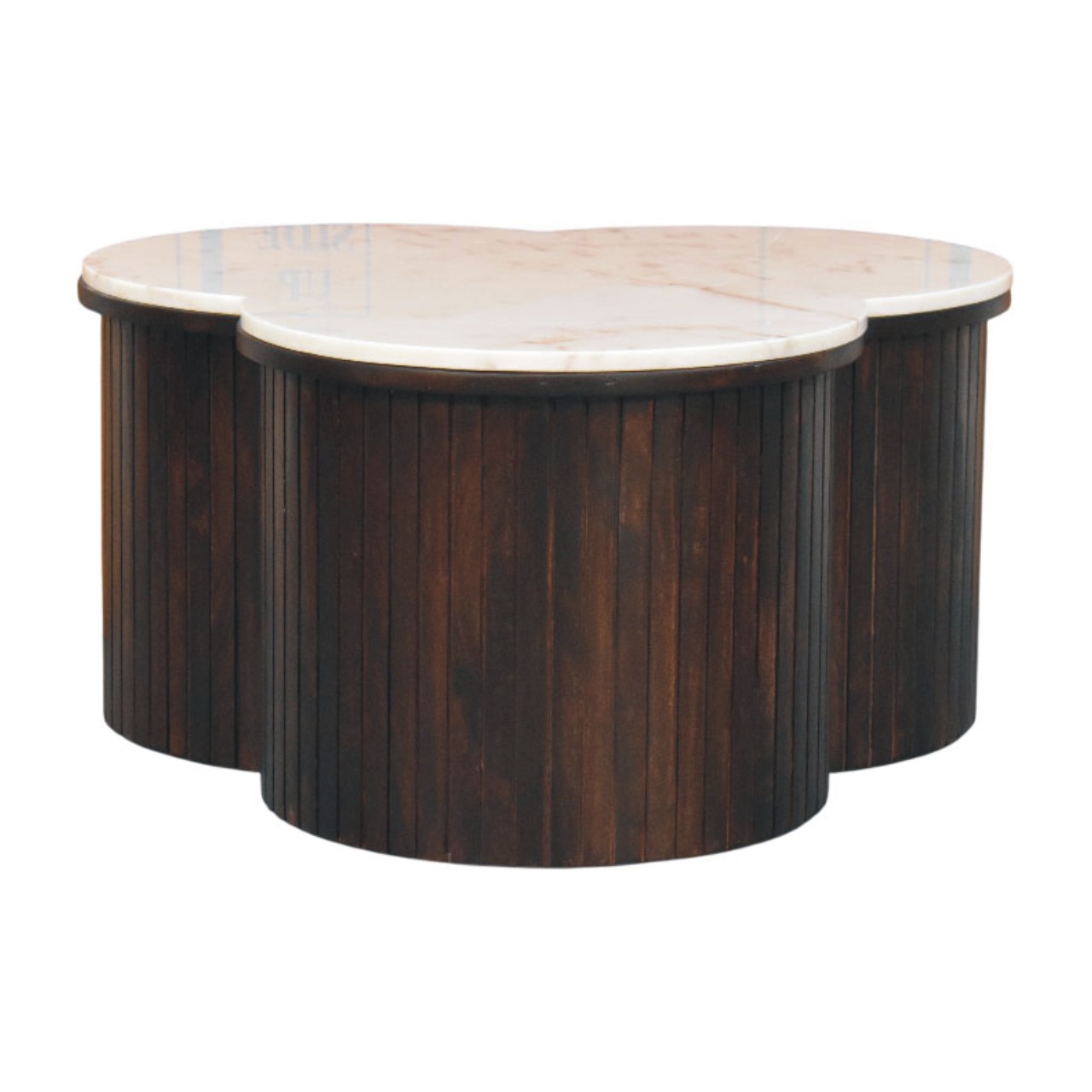 Verona Marble Coffee Table | Marble-Effect Solid Mango Wood Default Title