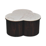 Verona Marble Coffee Table | Marble-Effect Solid Mango Wood