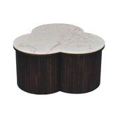 Verona Marble Coffee Table | Marble-Effect Solid Mango Wood