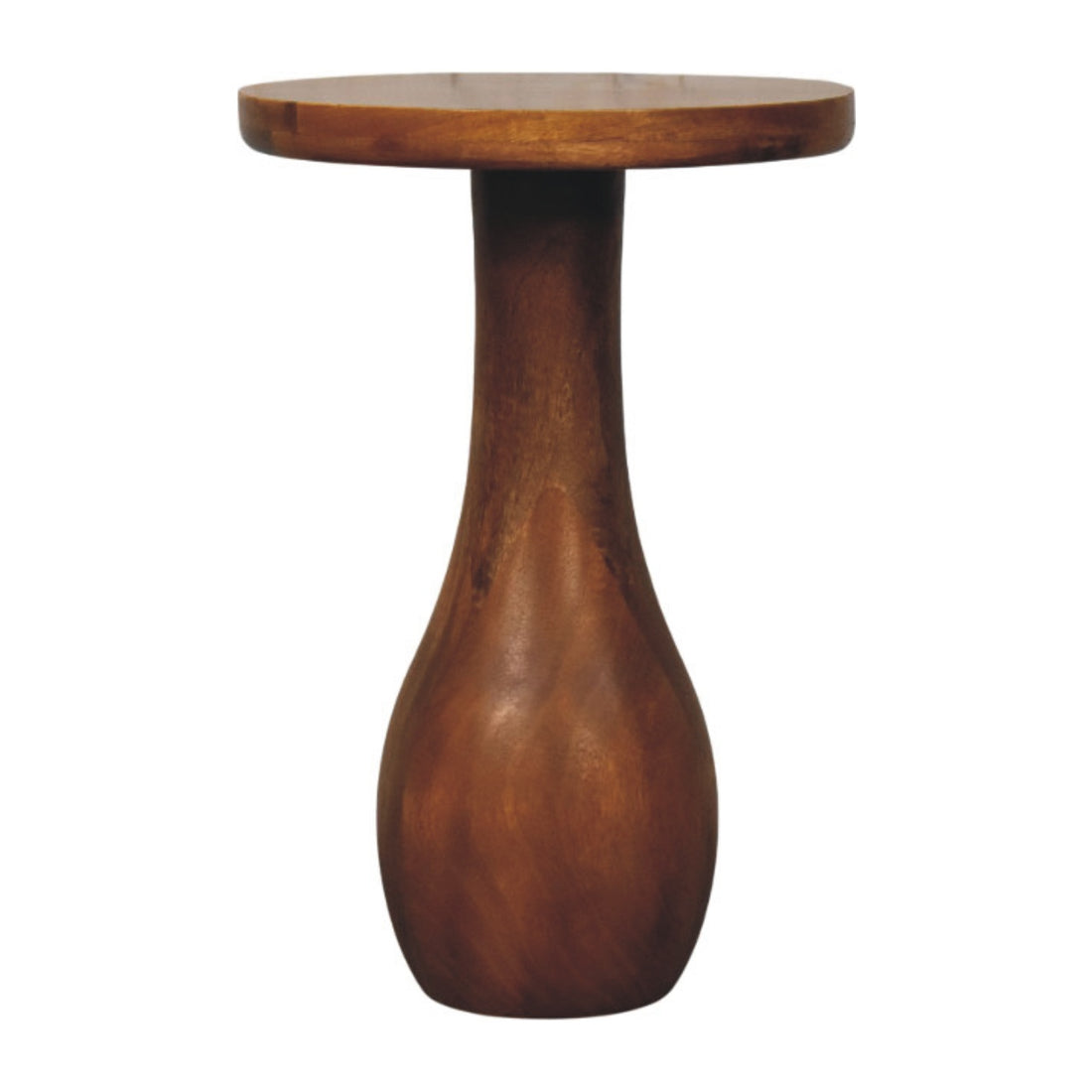 Curved Base Side Table Accent Piece Default Title