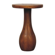 Curved Base Side Table Accent Piece Default Title
