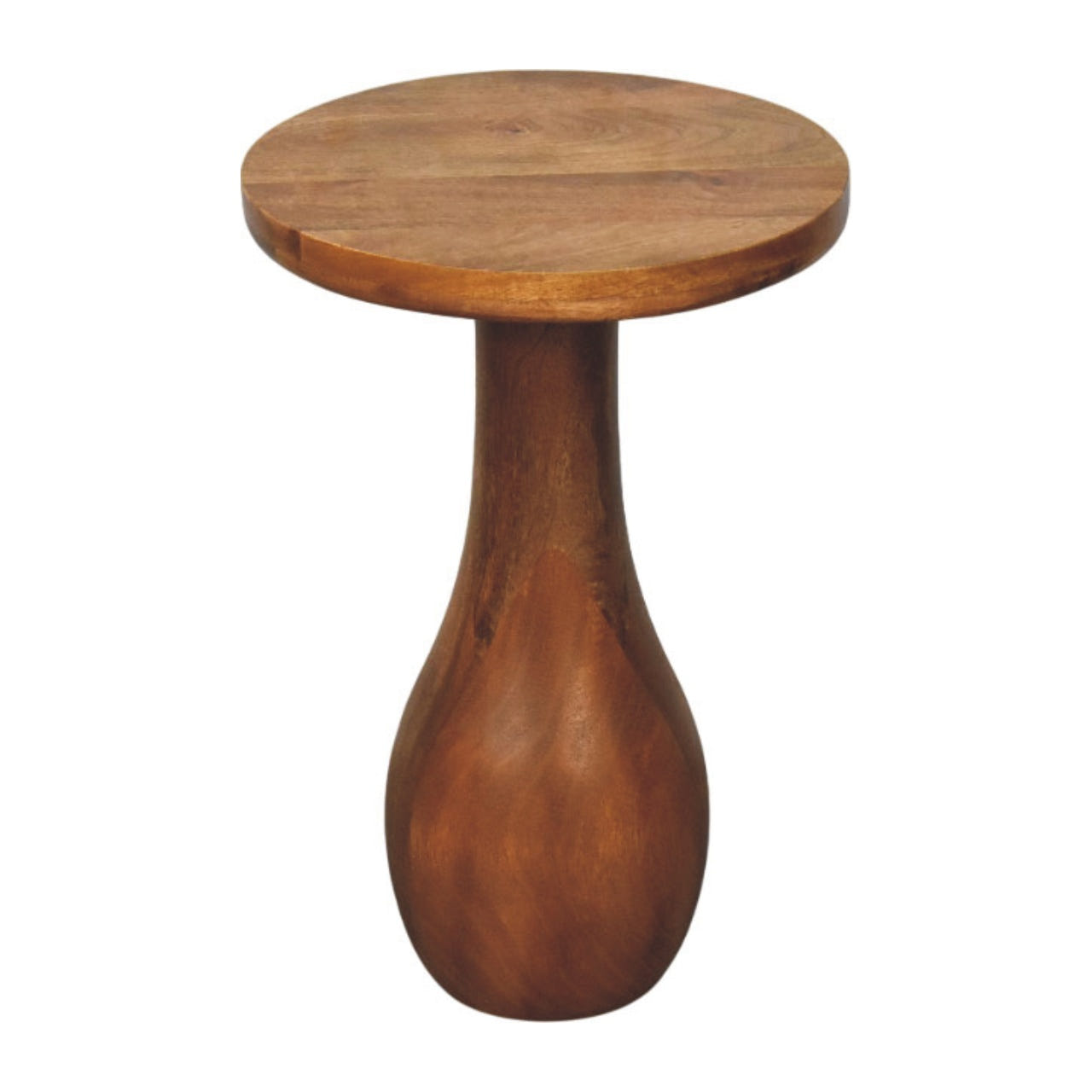 Curved Base Side Table Accent Piece