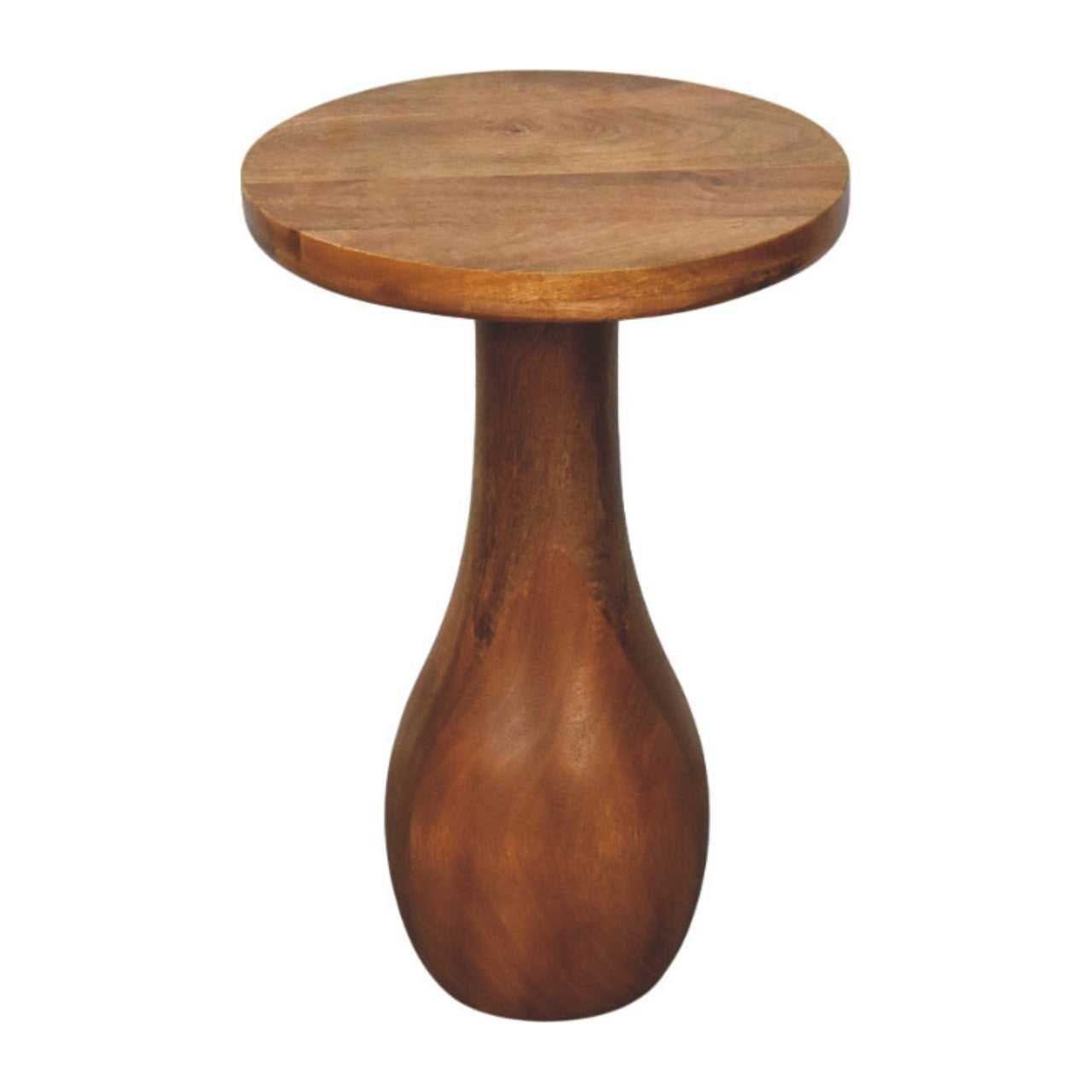 Curved Base Side Table Accent Piece