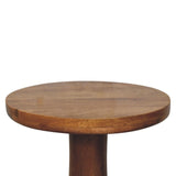 Curved Base Side Table Accent Piece