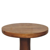 Curved Base Side Table Accent Piece