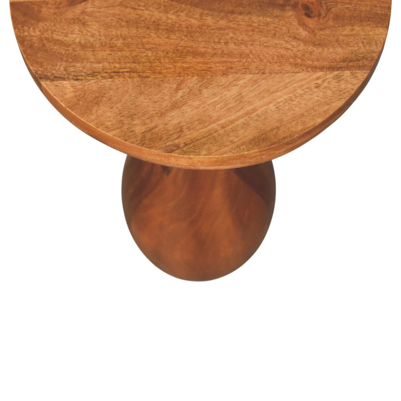 Curved Base Side Table Accent Piece