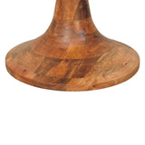 Boucle Teak Accent Stool