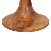 Boucle Teak Accent Stool