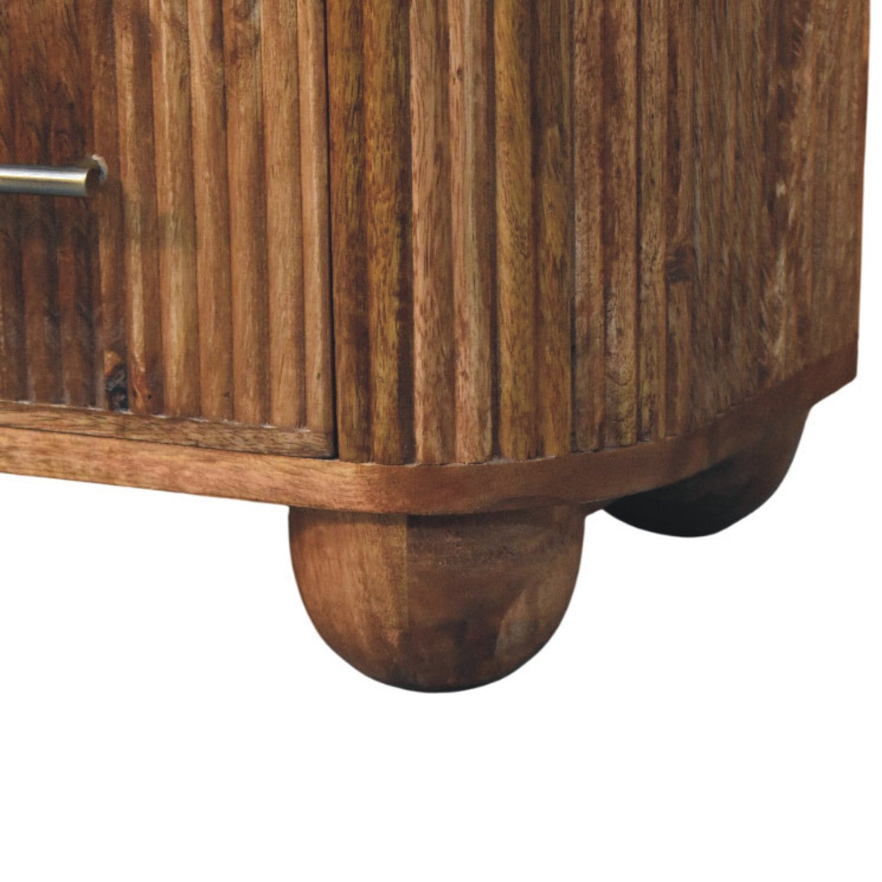 Beaumont Marble Bedside Table | Marble-Effect Solid Mango Wood