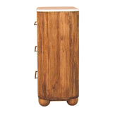 Beaumont Marble Chest of Drawers | Marble-Effect Solid Mango Wood