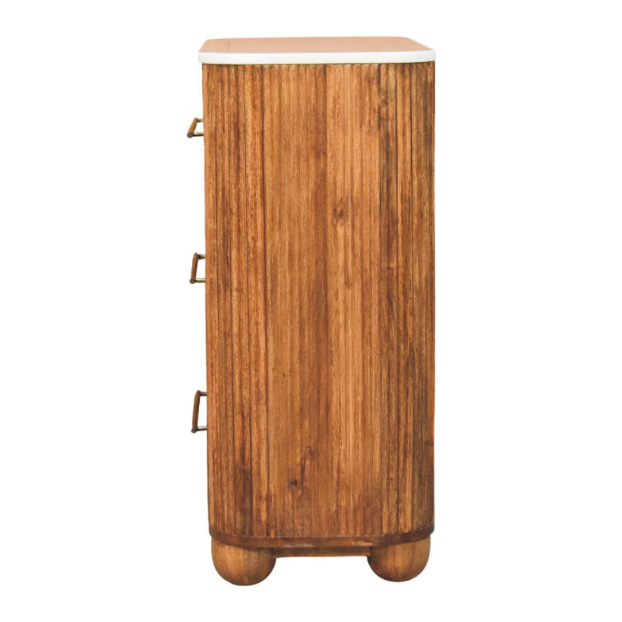 Beaumont Marble Chest of Drawers | Marble-Effect Solid Mango Wood