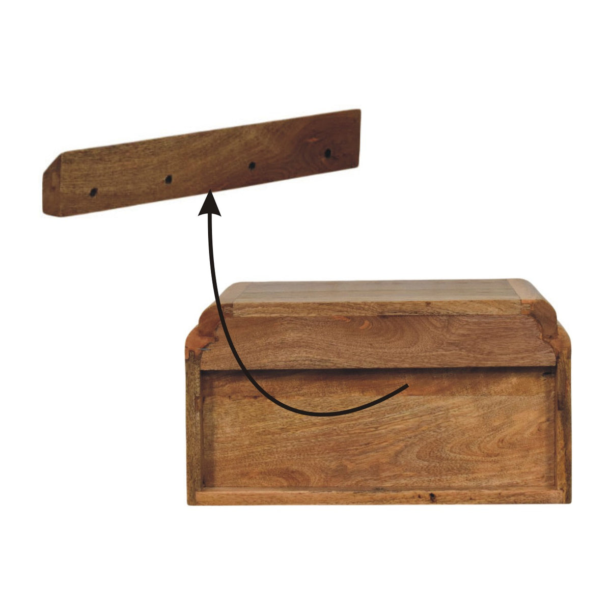Avora Wall-Mounted Bedside Table