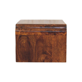 Avora Wall-Mounted Chestnut Bedside Table