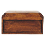 Avora Wall-Mounted Chestnut Bedside Table