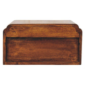 Avora Wall-Mounted Chestnut Bedside Table