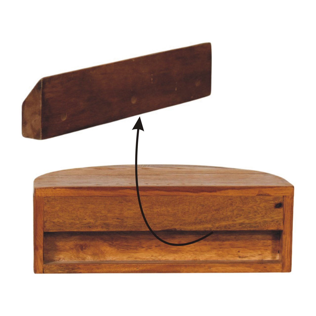 Ring Pull Wall Nightstand | Wall-Mounted