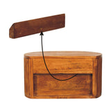 Oval Wall Nightstand | Wall-Mounted