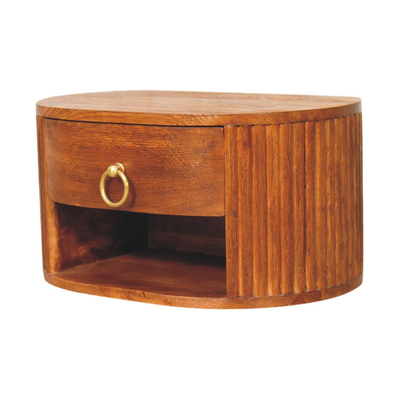 Oval Wall Nightstand | Wall-Mounted
